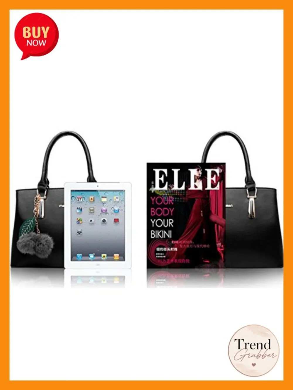 Faux Leather Tote Shoulder Bag Crossbody Purse with Adjustable Strap